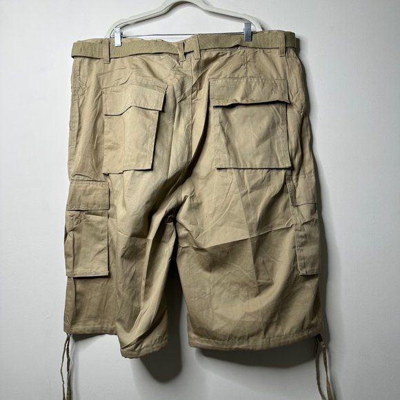 Access Original Fit Beige Belted Cargo Shorts Men's 50 - Picture 4 of 5
